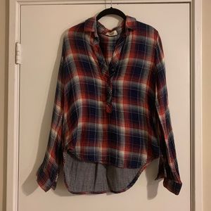 Bella Dahl Plaid Top